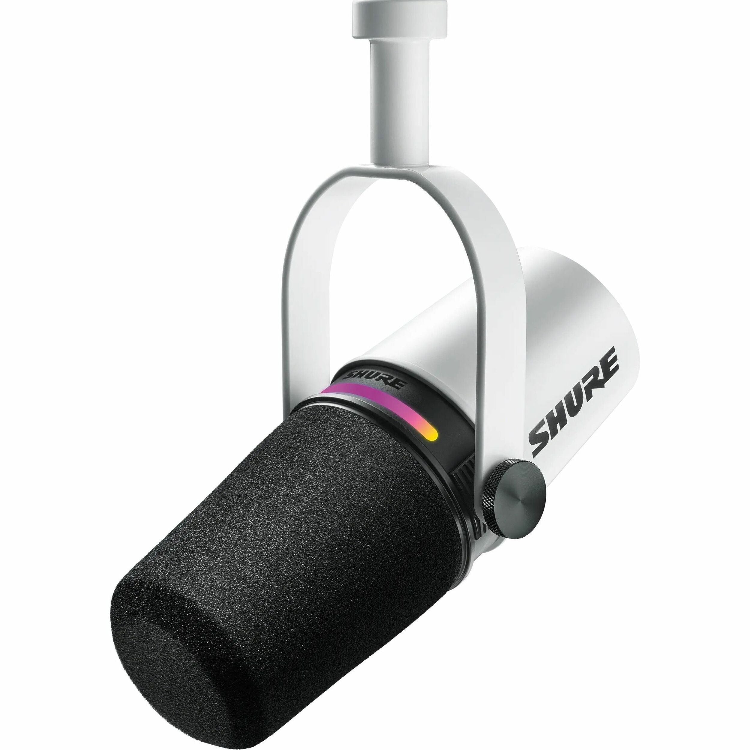 Shure MV7+ Wired Dynamic Microphone for Podcasting, Live Streaming, Music, Recording, Voice - White - MV7+-W