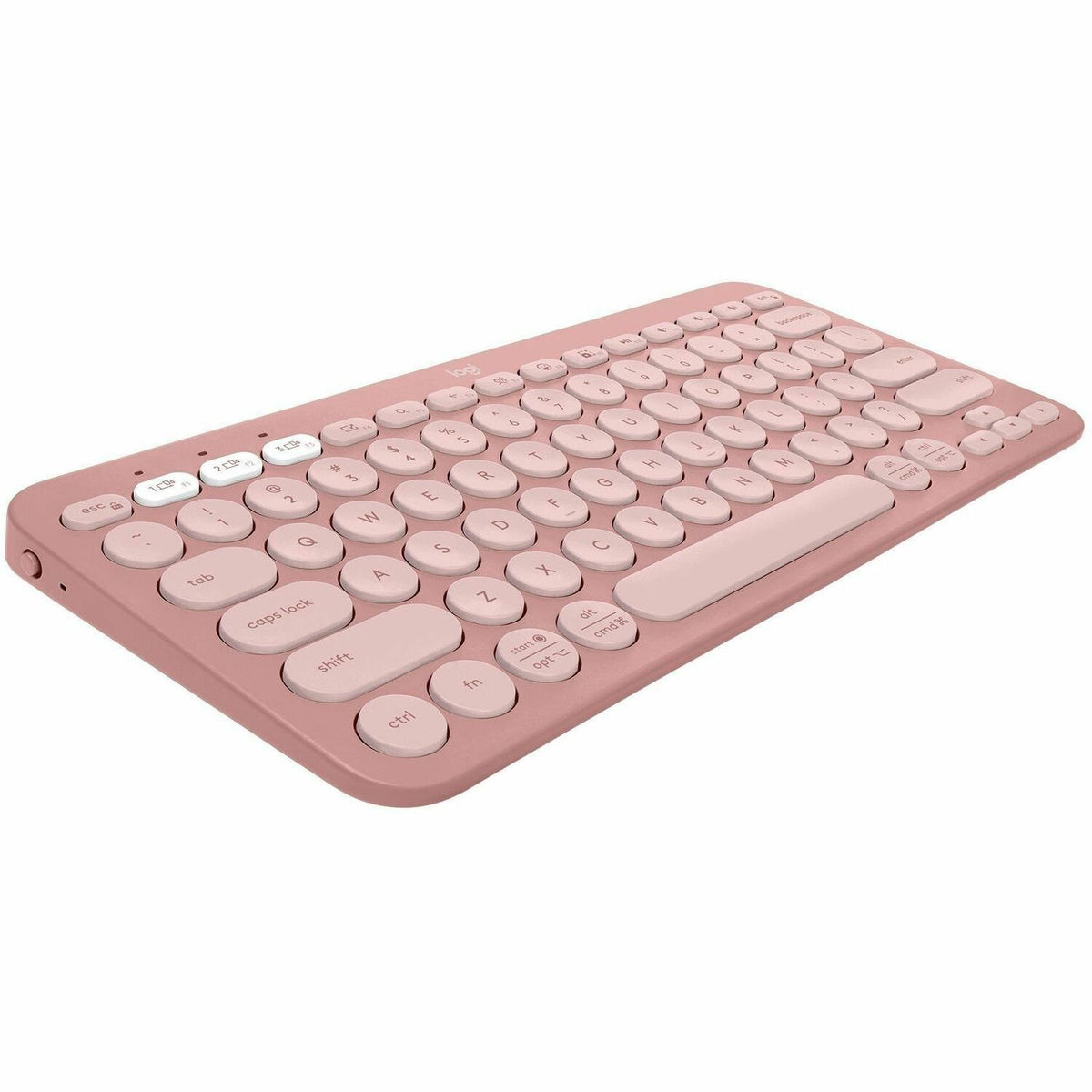 Logitech Pebble Keys 2 K380s, Multi-Device Bluetooth Wireless Keyboard with Customizable Shortcuts, Tonal Rose - 920-011777