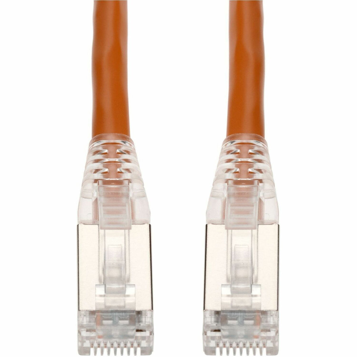AddOn 2ft Orange CAT 6A Shielded PVC Ethernet Cable Snagless Easy Clear Boot RJ-45 M/M - ADD-2FCAT6AS-OE