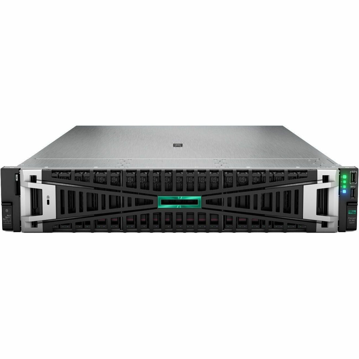 HPE SMART CHOICE ProLiant DL380 G11 2U Rack Server - 1 x Intel Xeon Silver 4510 2.4 GHz - 64 GB RAM - 16 TB HDD - (2 x 8TB) HDD Configuration - Serial ATA/600, 12Gb/s SAS Controller - P72981-005