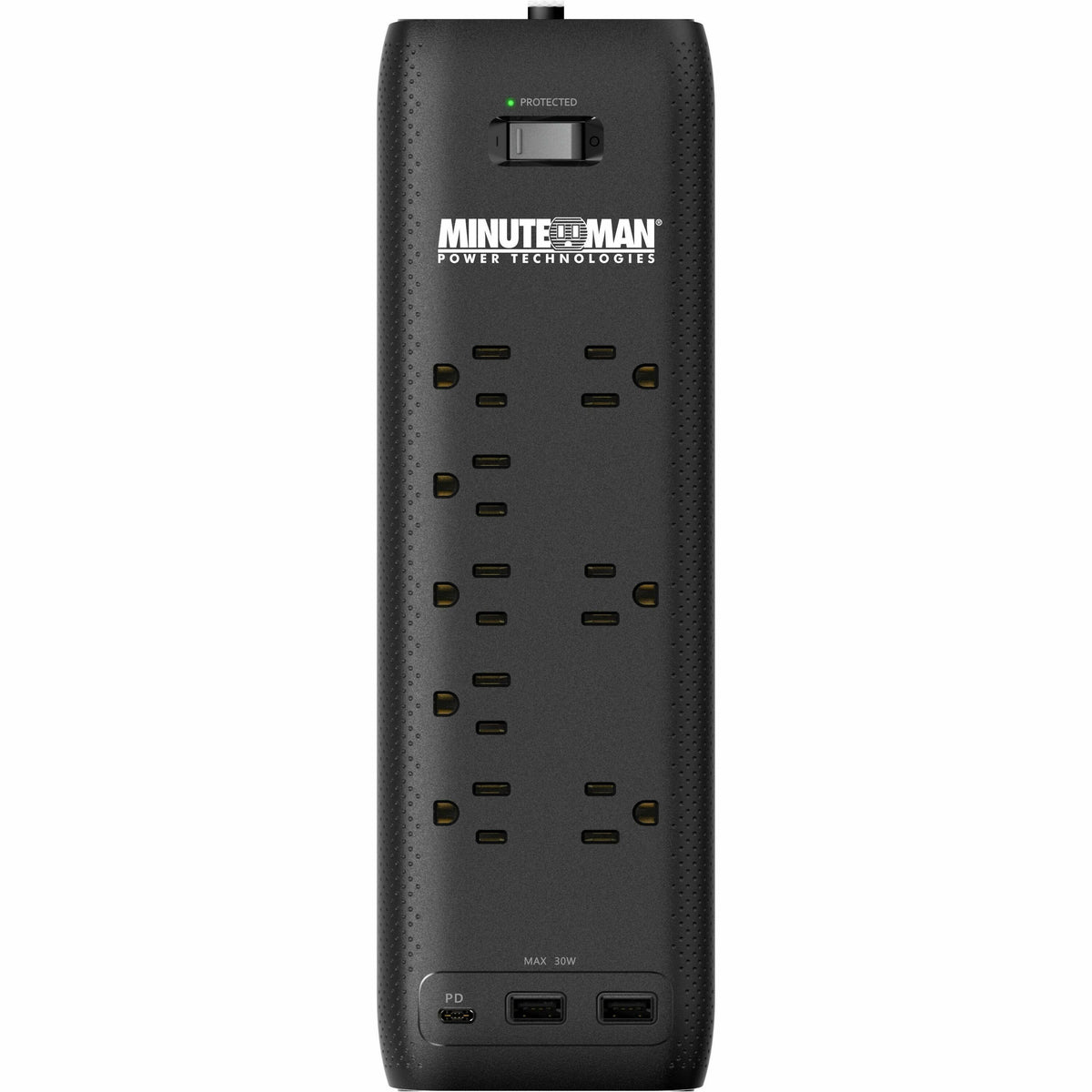 Minuteman MMS-STP8U3 8-Outlets Surge Suppressor/Protector - MMS-STP8U3
