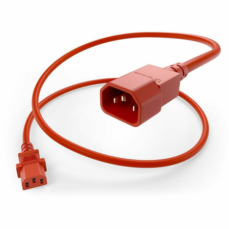 UNC Group C13 to C14 Power Cord, 15amp, 14awg - PWCD-C13C14-15A-01F-RED
