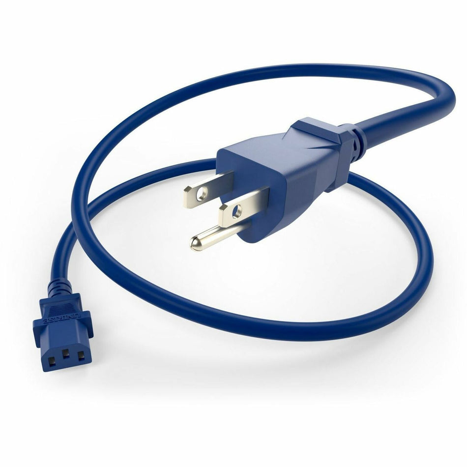 UNC Group 5/15P to C13 Power Cord, 15amp, 14awg - PWCD-515PC13-15A-04F-BLU