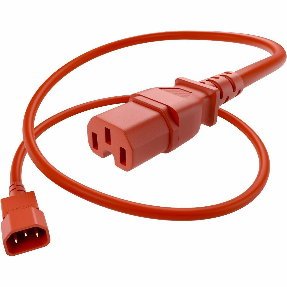 UNC Group C14 to C15 Power Cord, 15amp, 14awg - PWCD-C14C15-15A-01F-RED