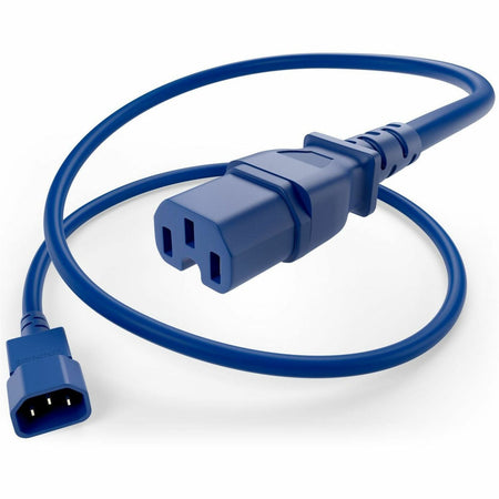 UNC Group C14 to C15 Power Cord, 15amp, 14awg - PWCD-C14C15-15A-04F-BLU
