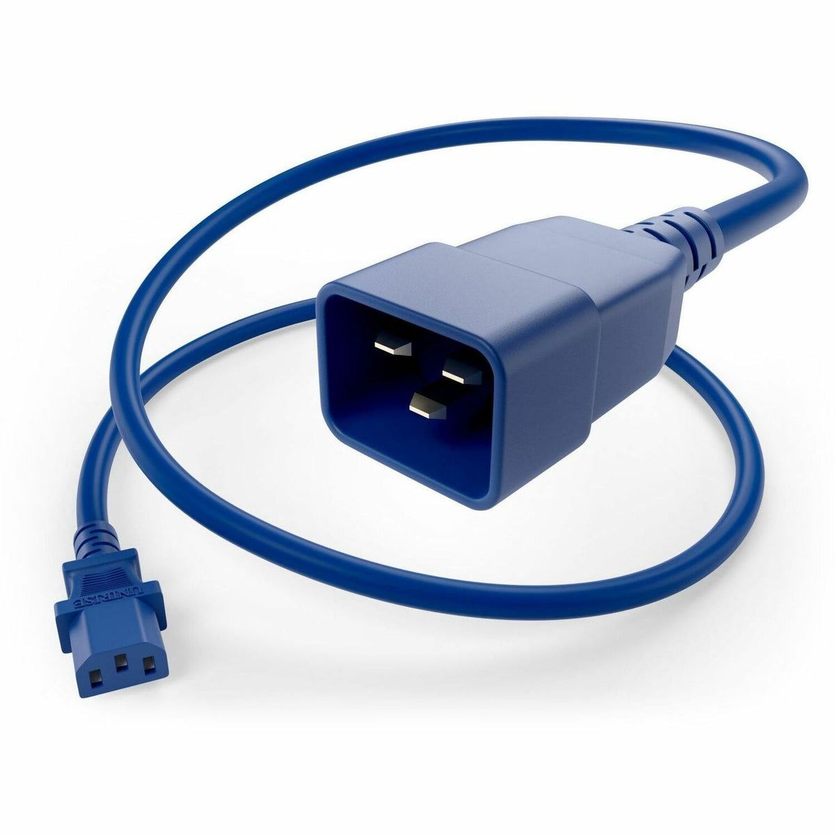 UNC Group C13 to C20 Power Cord, 15amp, 14awg - PWCD-C13C20-15A-08F-BLU