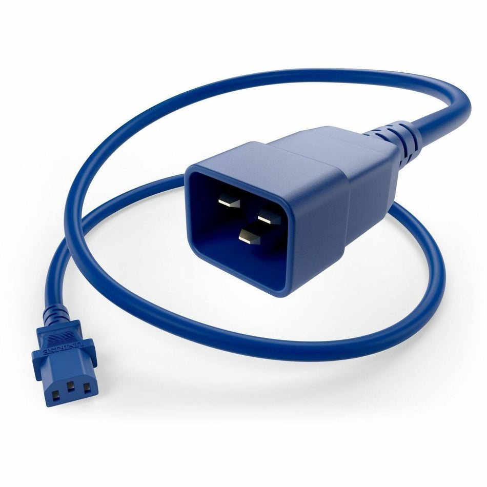 UNC Group C13 to C20 Power Cord, 15amp, 14awg - PWCD-C13C20-15A-01F-BLU