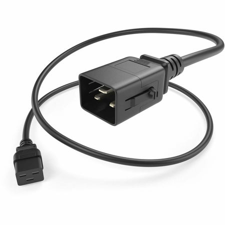 UNC Group P-Lock C20 to C19 Power Cord, 20amp, 12awg - PWCD-C19C20-20A-03F-BLK-P