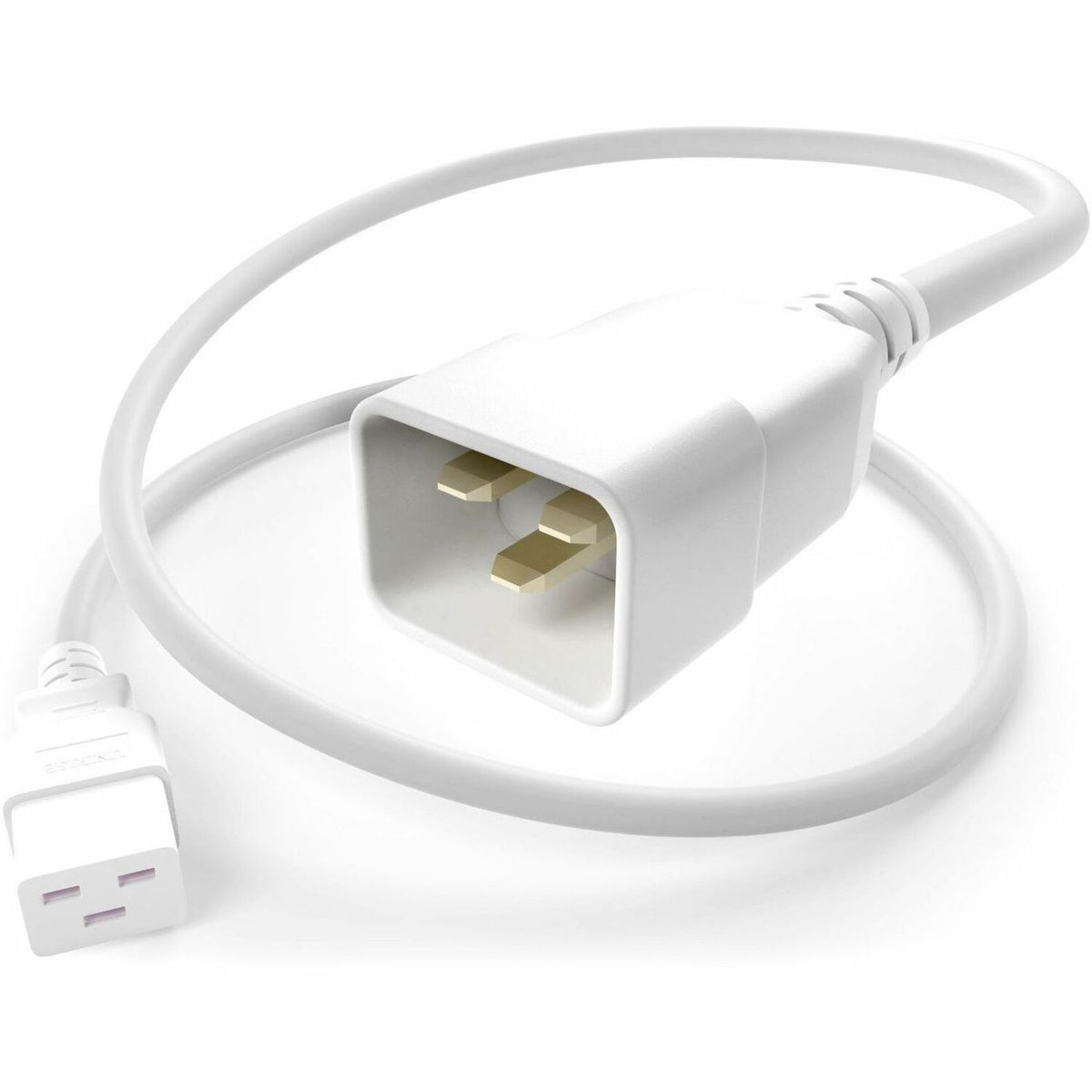 UNC Group C19 to C20 Power Cord, 20amp, 12awg - PWCD-C19C20-20A-10F-WHT