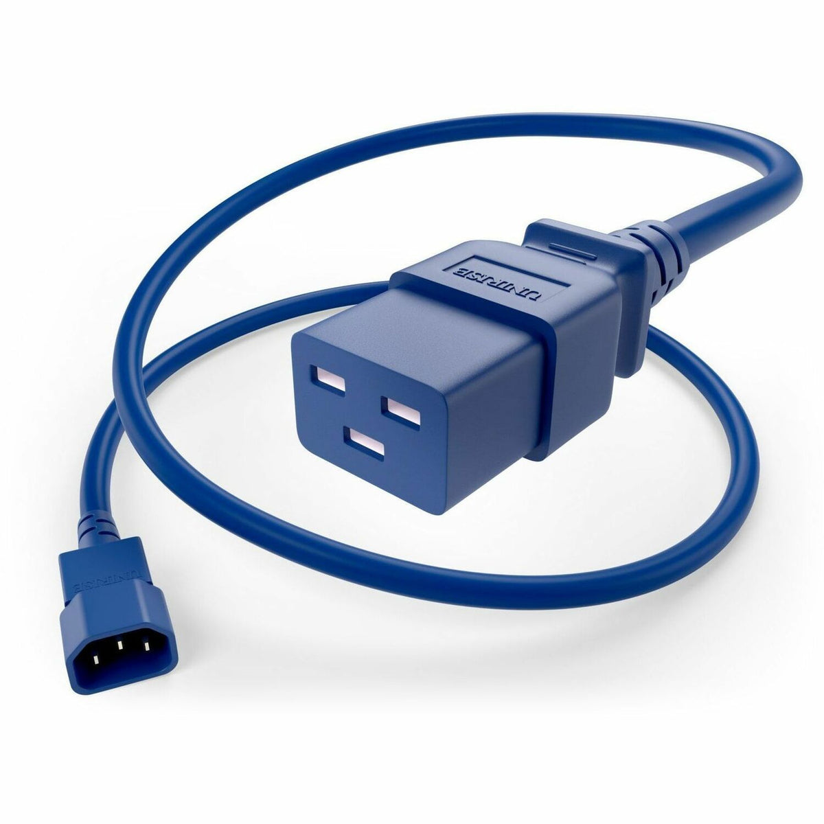 UNC Group C14 to C19 Power Cord, 15amp, 14awg - PWCD-C14C19-15A-08F-BLU