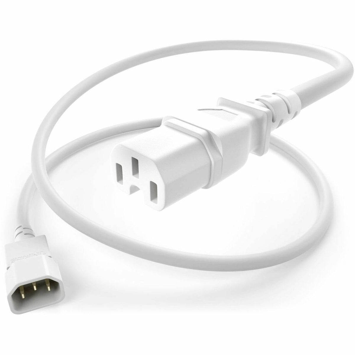 UNC Group C14 to C15 Power Cord, 15amp, 14awg - PWCD-C14C15-15A-04F-WHT
