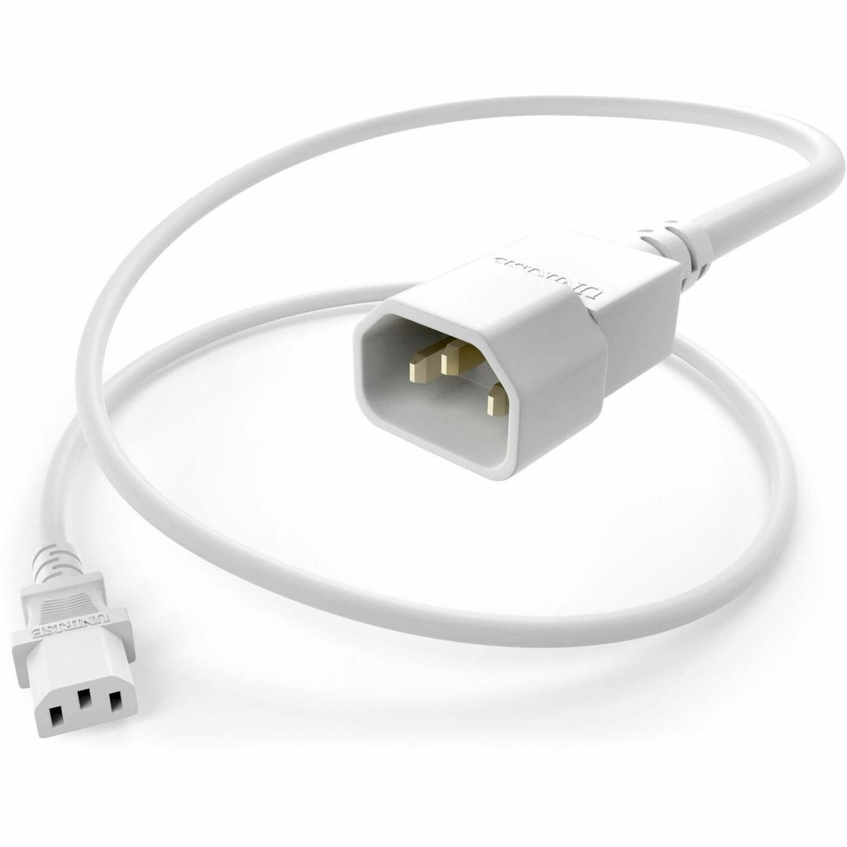 UNC Group C13 to C14 Power Cord, 10amp, SVT, 18awg - PWRC13C1408FWHT
