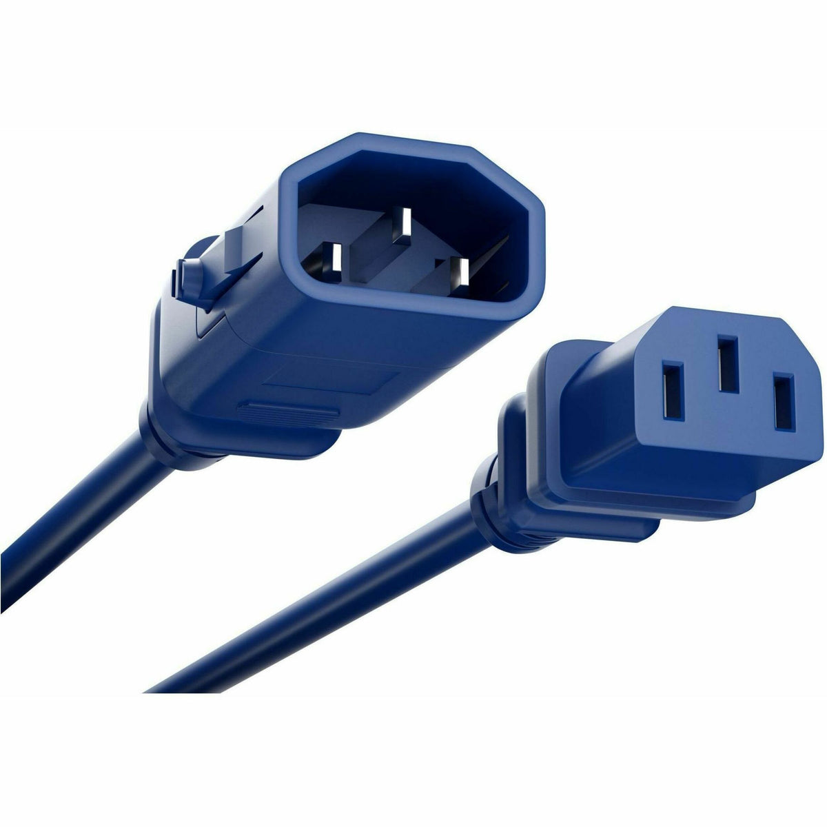 UNC Group P-Lock C14 to C13 Power Cord, 10amp, 18awg - PWRC13C1405FBLU-P
