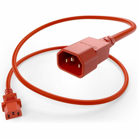 UNC Group C13 to C14 Power Cord, 15amp, 14awg - PWCD-C13C14-15A-08F-RED