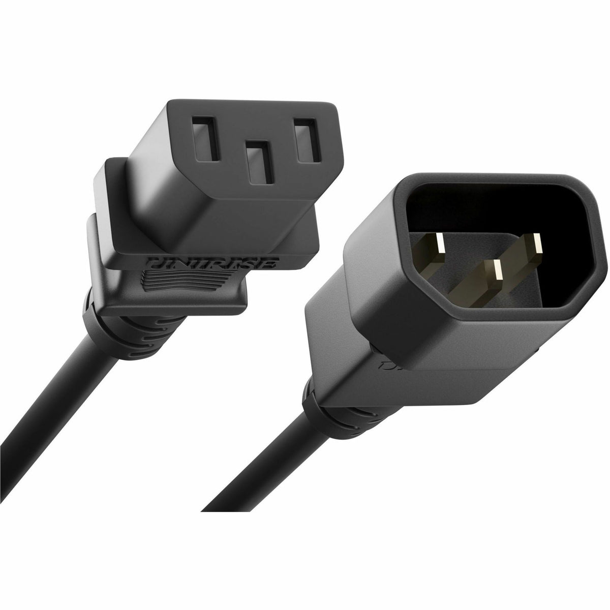UNC Group C13 to C14 Power Cord, 15amp, 14awg - PWCD-C13C14-15A-02F-BLK