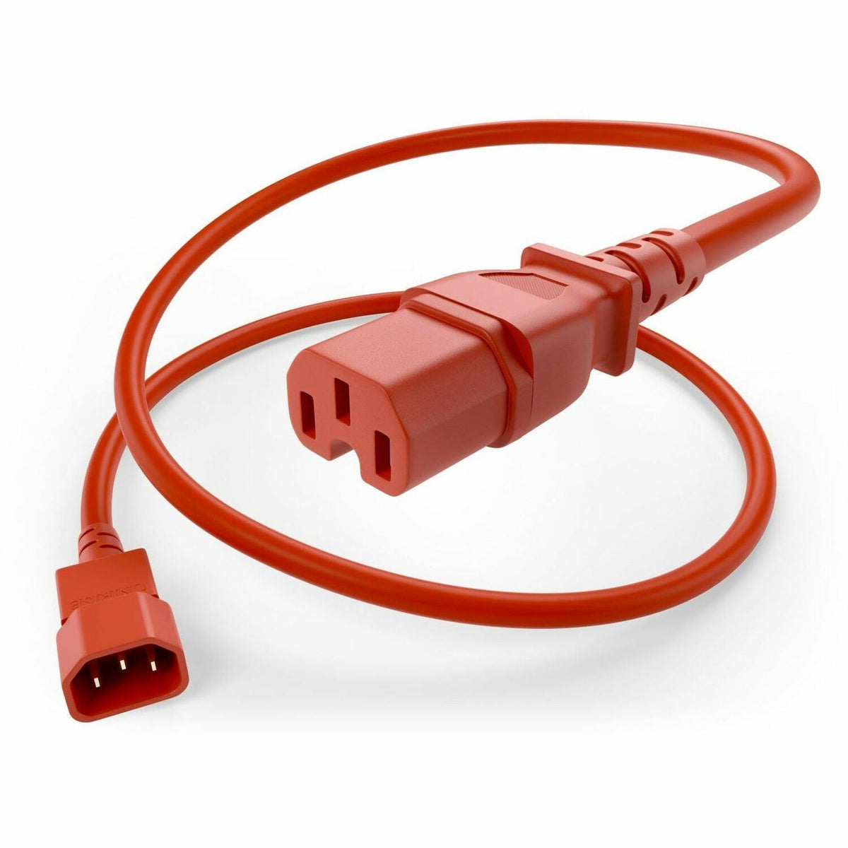 UNC Group C14 to C15 Power Cord, 15amp, 14awg - PWCD-C14C15-15A-05F-RED