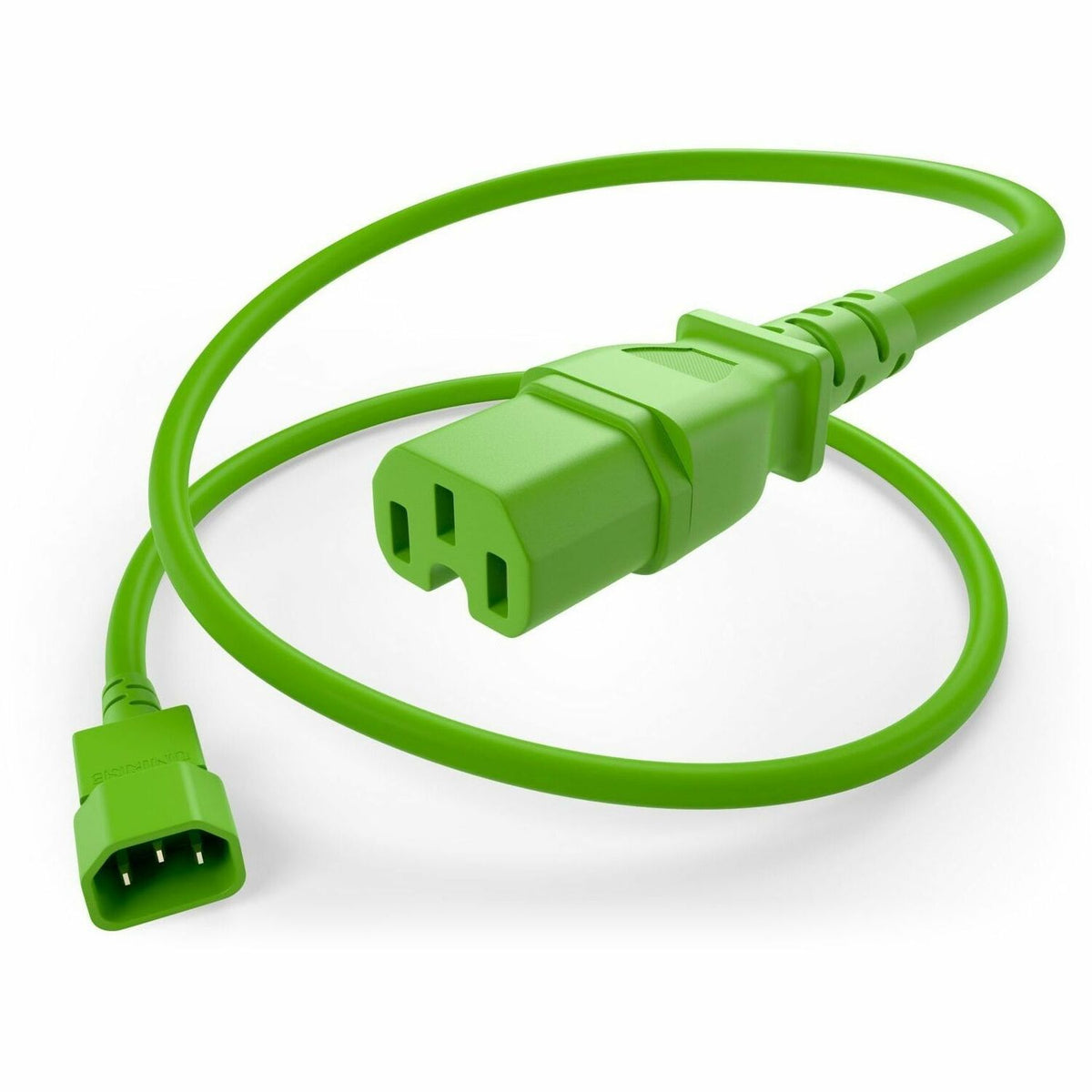 UNC Group C14 to C15 Power Cord, 15amp, 14awg - PWCD-C14C15-15A-04F-GRN