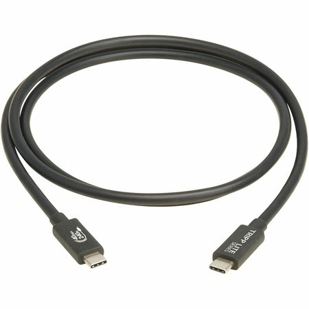 Eaton Tripp Lite Series USB4 40Gbps Cable (M/M) - USB-C, 8K 60 Hz, 240W EPR Charging, Black, 1.2 m (4 ft.) - U521-1P2M-BK