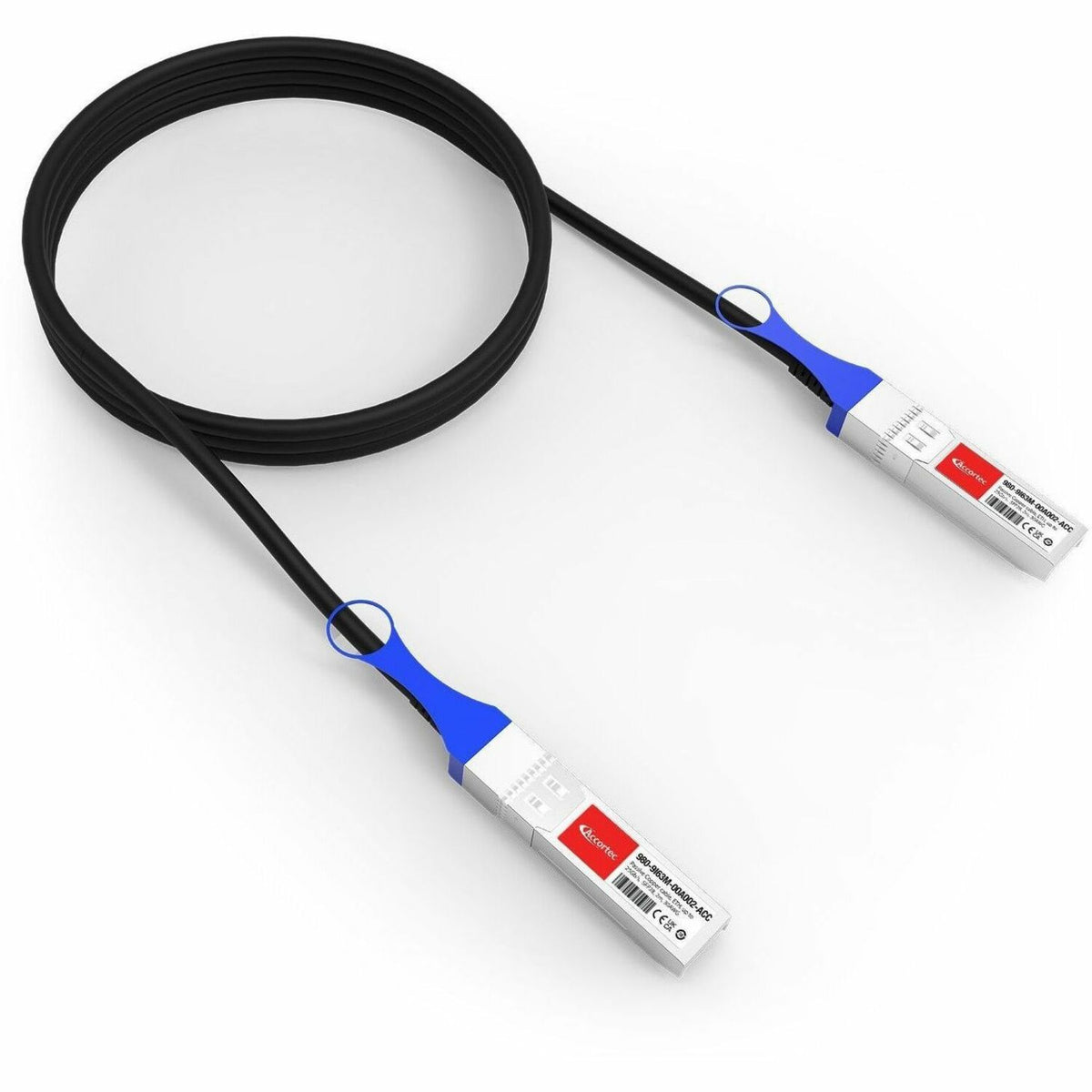 Accortec NVIDIA Passive Copper cable, ETH, up to 25Gb/s, SFP28, 2m, 30AWG - 980-9I63M-00A002-ACC