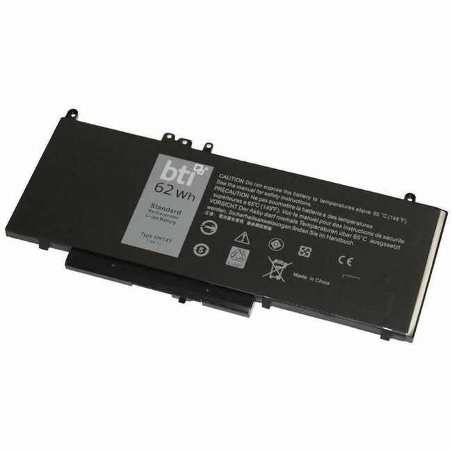 BTI 451-BBUN-BTI 7.6V 62WHR LI-ION BATTERY 0C1P4, 451-BBTX, 535NC, FN7FY, NR1DY, 0D074, 451-BBUN, 6MT4T, HK6DV, TXF9M, 0HK6DV, 451-BBUP, 79VRK, JCDHY, 451-BBTW, 451-BBUQ, 7V69Y, K3JK9 LATITUDE E5470, LATITUDE E5570, PRECISION 3510 - 451-BBUN-BTI