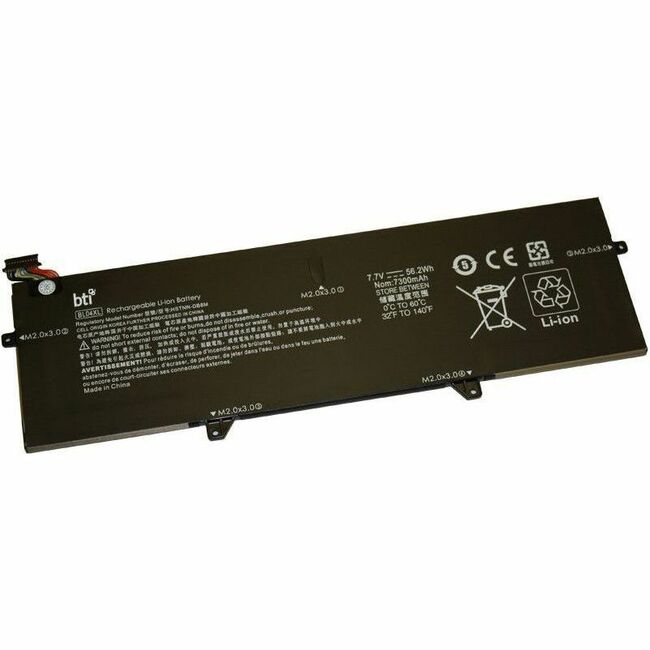 BTI L07041-855-BTI 7.7V 56.2WHR LI-ION BATTERY BL04056XL-PL, BL04XL, HSTNN-UB7N, L07041-855 ELITEBOOK 1040 G5, ELITEBOOK X360 1040 G6, ELITEBOOK 1040 G6, ELITEBOOK 10405 G5, ELITEBOOK X360 1040 G5 - L07041-855-BTI