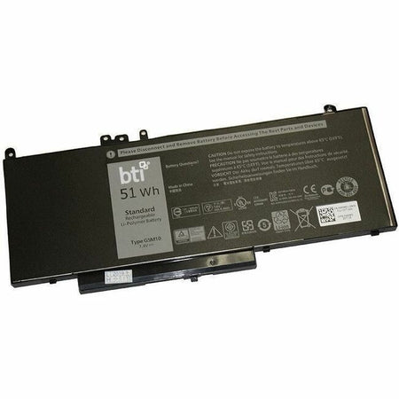 BTI 451-BBLK-BTI 7.4V 51WHR LI-ION BATTERY 0G5M10, 5XFWC, K9GVN, WYJC2, 451-BBLK, 8V5GX, PF59Y, YM3TC, 451-BBLL, F5WW5, R9XM9, 451-BBLN, G5M10, VMKXM LATITUDE E5450, E5550 - 451-BBLK-BTI