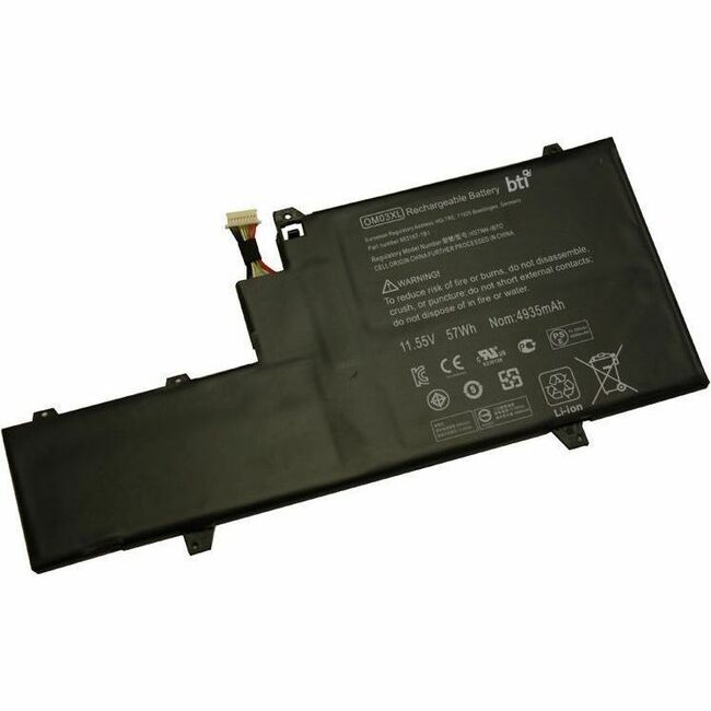 BTI 863280-855-BTI 11.55V 57WHR LI-ION BATTERY 863280-855, OM03057XL-PL, OM03XL ELITEBOOK 1030 G2, ELITEBOOK X360 1030 G2, X360 1060 G2 - 863280-855-BTI