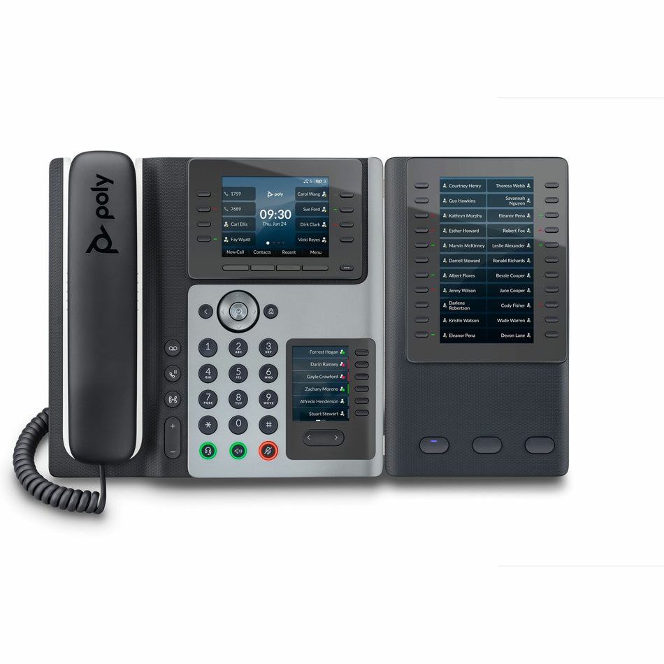 Poly Edge E450 IP Phone and PoE-enabled GSA/TAA - 8F3G9AA