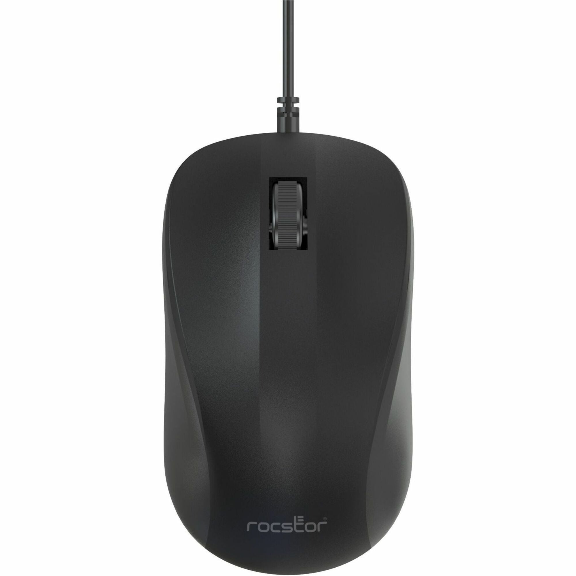 Rocstor Premium M11 USB Wired Contoured Optical Mouse - 1200 dpi - Y10P021-B1