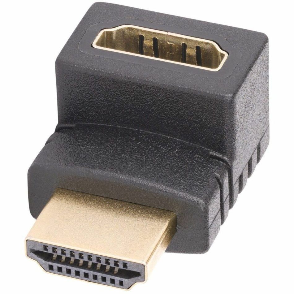 StarTech.com Down Angle HDMI 2.0 Adapter, Male to Female, Vertical 90-Degree Angled HDMI Port Saver, 4K 60Hz, High Speed HDMI Connector Extension - HDMI2HDMIMFDN