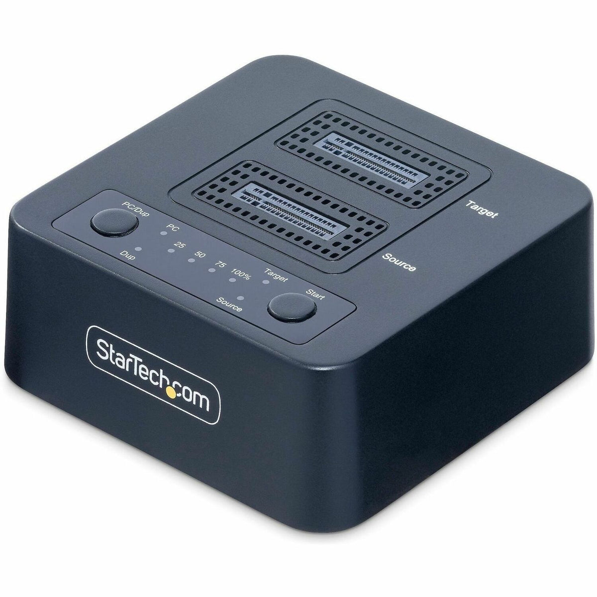 StarTech.com 1:1 M.2 NVMe Drive Duplicator, 90GBpm Standalone M.2 SSD Cloner/Copier, USB-C 3.2 20Gbps M.2 Dual-Bay Drive Docking Station - M2-HDD-DUPLICATOR-N1