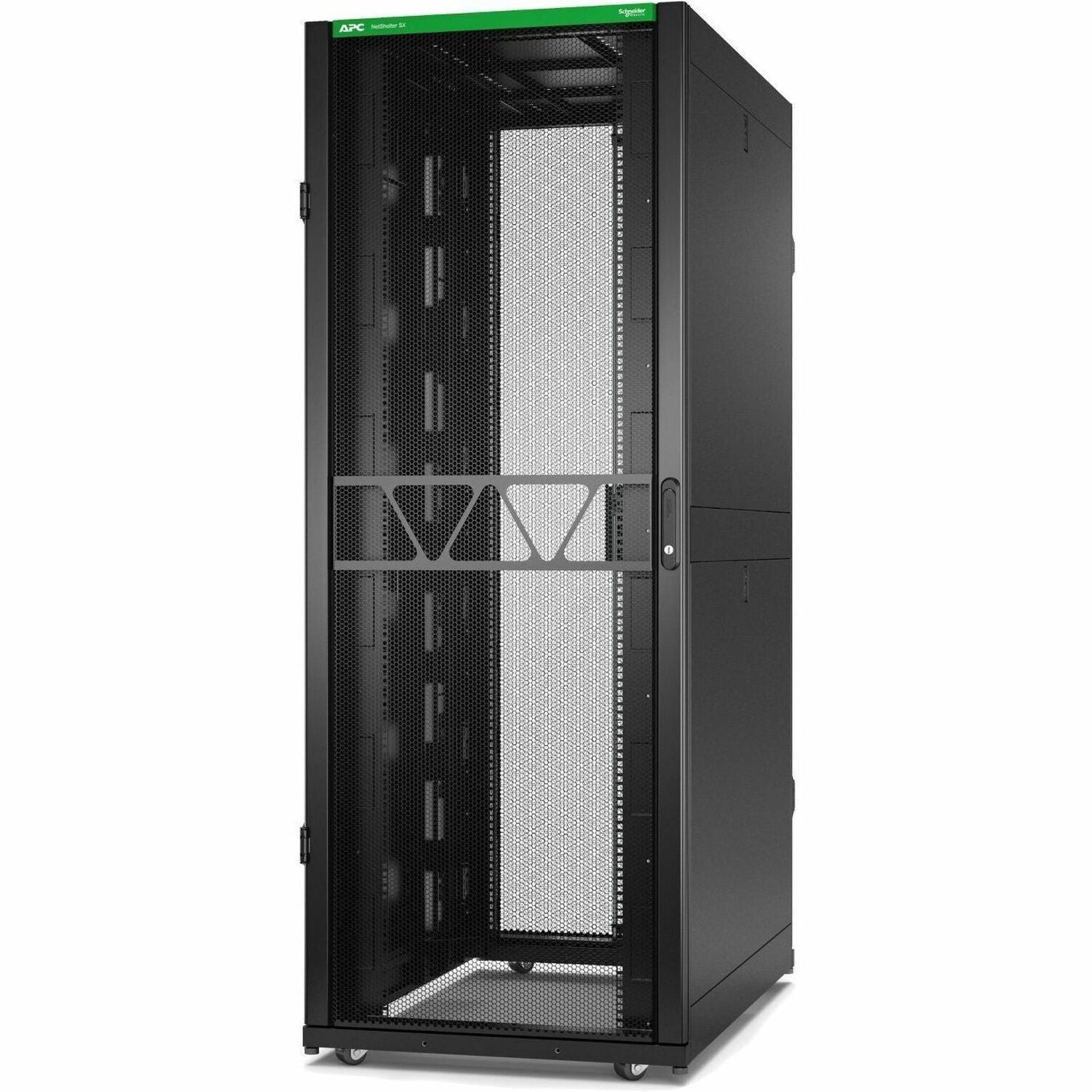 [TAA, BAA_COTS] APC NetShelter SX Server Rack Gen 2, 42U, 1991H x 750W x 1200D mm, with Sides, Black - AR3350B2