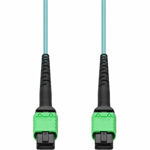 AddOn 2m MPO/APC to MPO/APC Aqua OM4 LSZH 12-Strand Fiber Patch Cable - MFP7E10-N002-AO