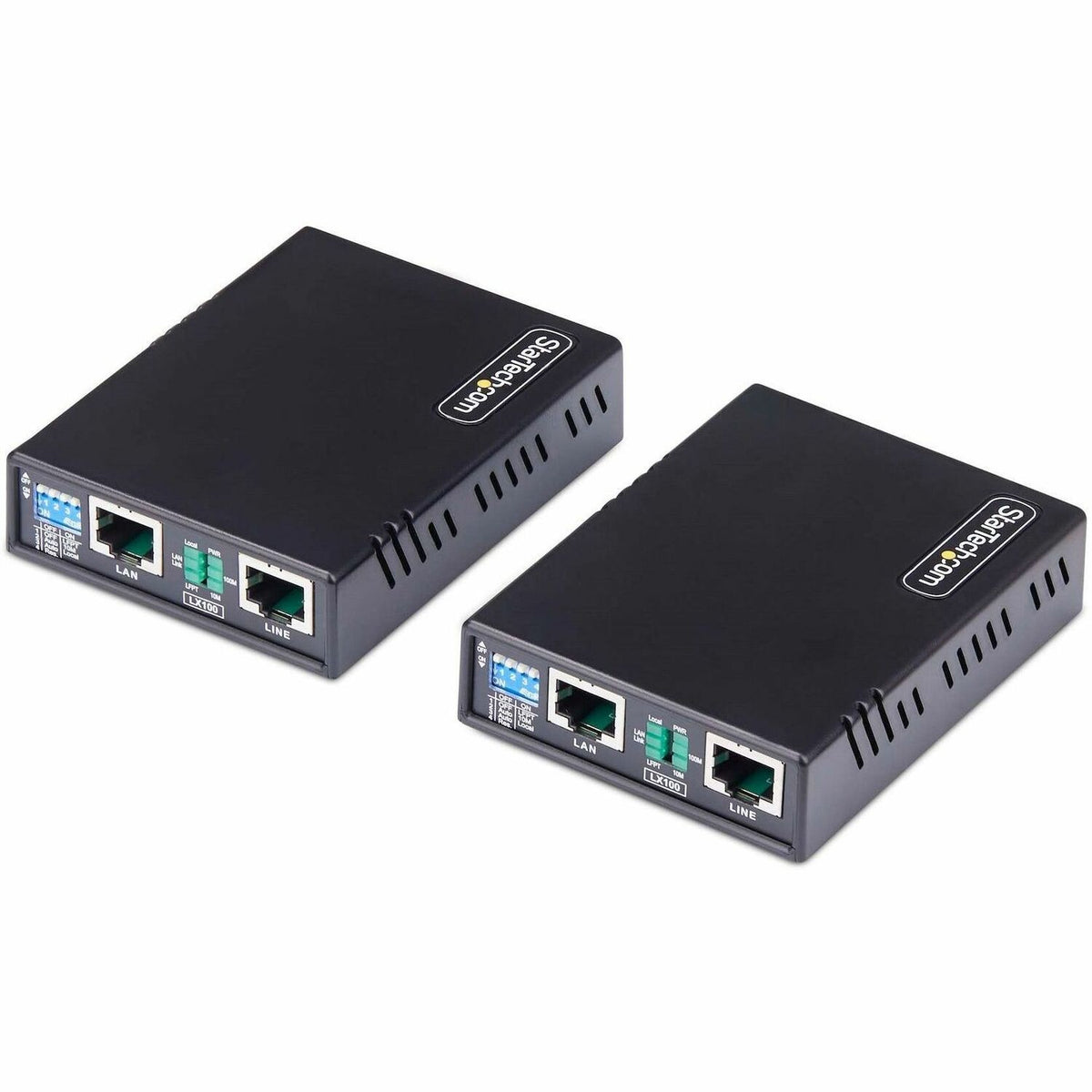 StarTech.com 10/100 Ethernet Extender Kit, Up to 0.5mi (800m), Long-Range LAN Over Single Pair Wire/RJ45 UTP, For Remote IP Camera/WiFi AP - C2-ETHERNET-EXTENDER