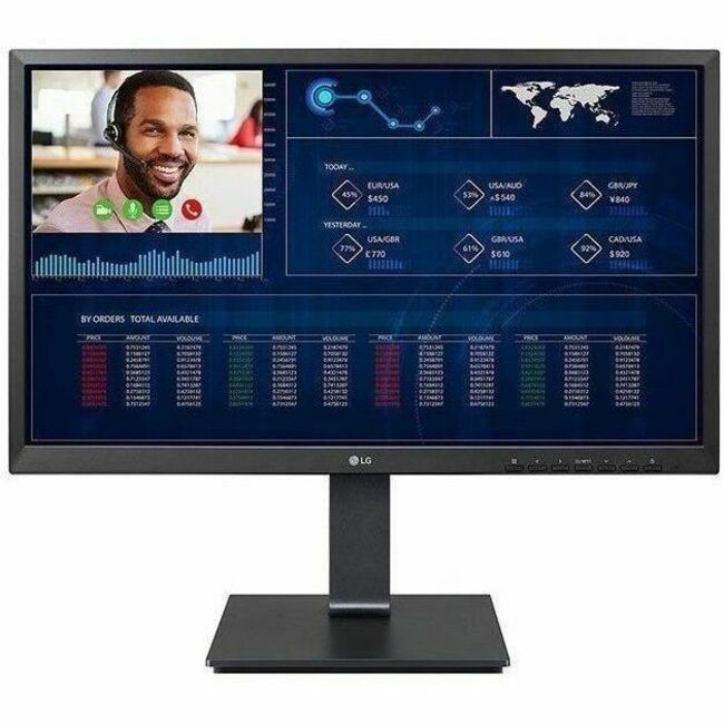 LG 24CR660NK-6P All-in-One Thin Client - Intel Celeron N5105 Quad-core (4 Core) 2 GHz - Black - 24CR660NK6P