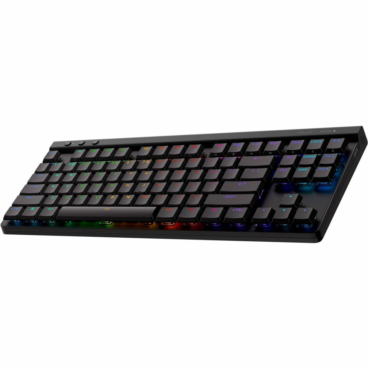 Logitech G515 LIGHTSPEED TKL Low Profile Wireless Gaming Keyboard, LIGHTSYNC RGB, Thin Tenkeyless Design, PBT Keycaps, Tactile (Brown) Mechanical Switches, Black - 920-012423