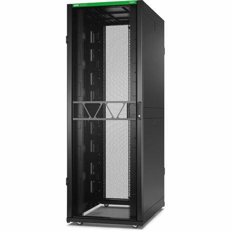 APC NetShelter SX Server Rack Gen 2, 45U, 2124H x 750W x 1200D mm, with Sides, Black [TAA] - AR3355B2
