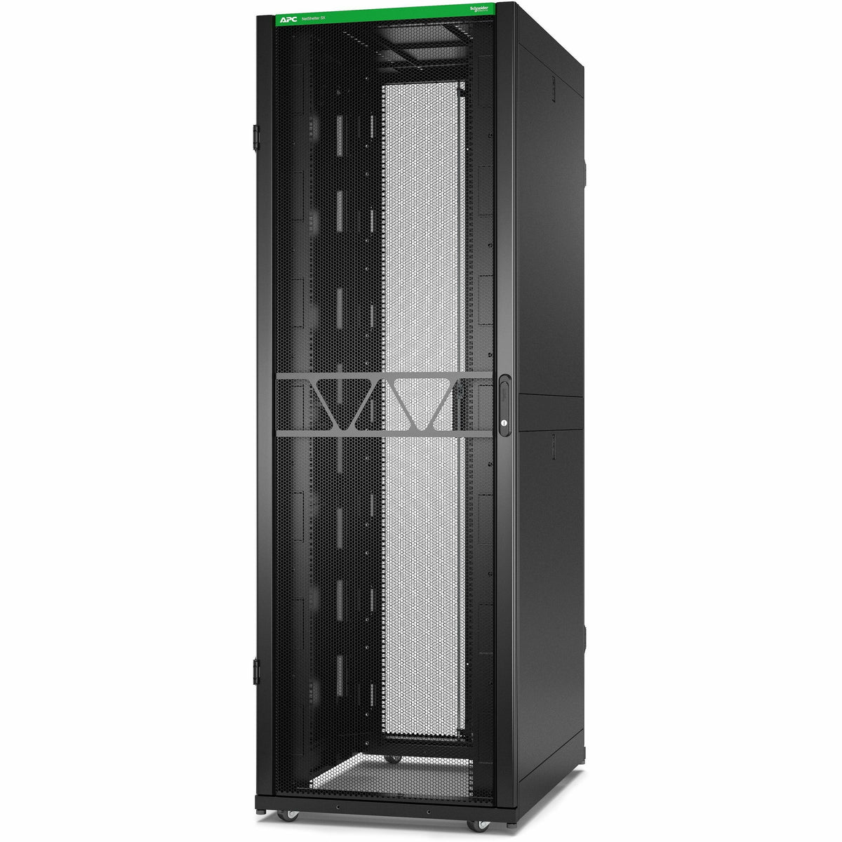 APC NetShelter SX Server Rack Gen 2, 48U, 2258H x 750W x 1070D mm, with Sides, Black [TAA] - AR3157B2