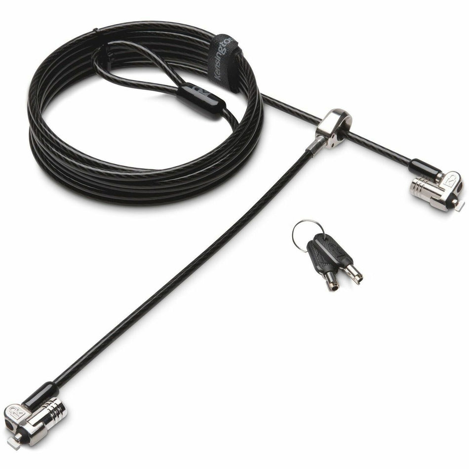 Kensington MicroSaver Keyed Dual Head Laptop Lock - TAA - K65048TAA