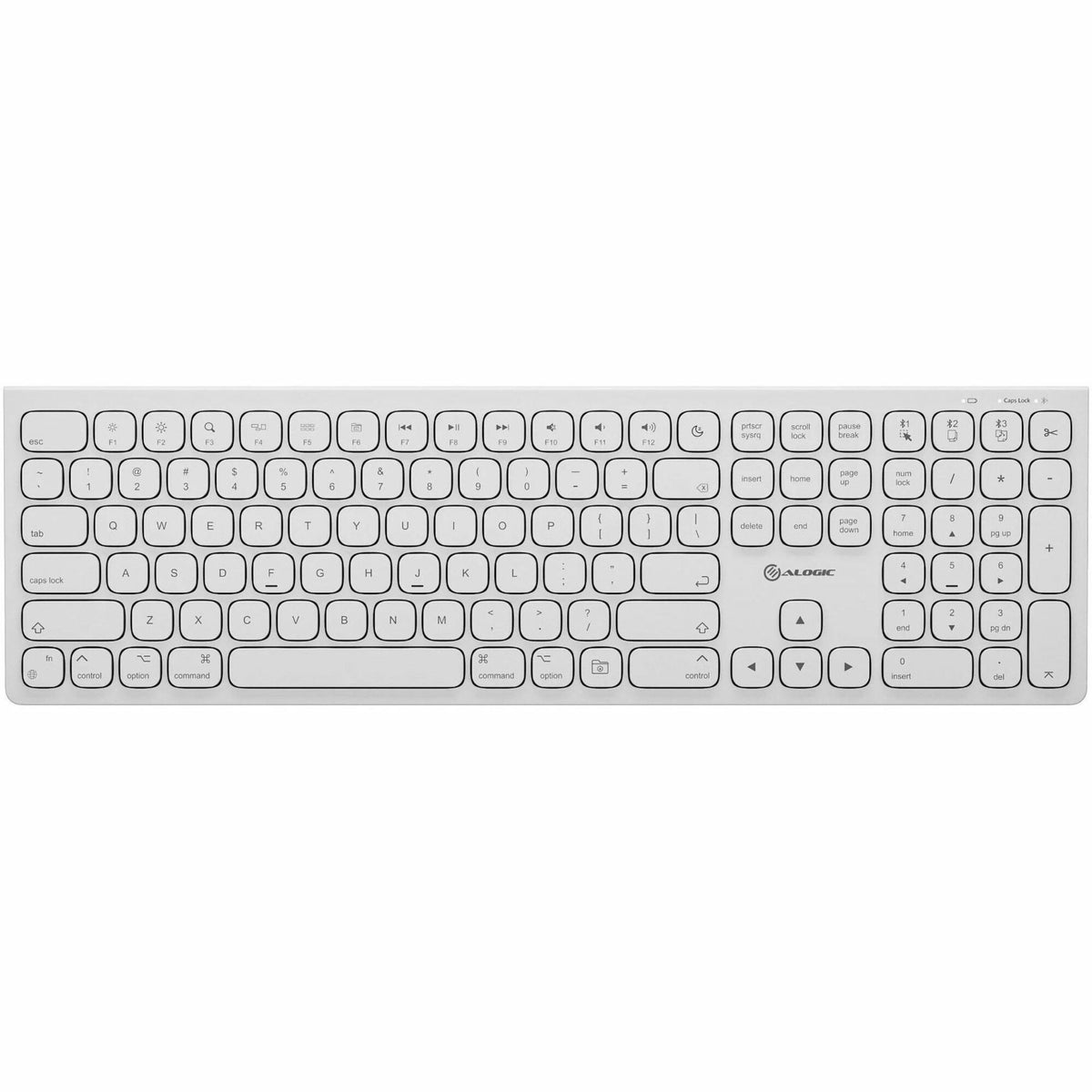 Alogic Echelon USB-C Rechargeable Wireless Keyboard for macOS - ASKBT3M