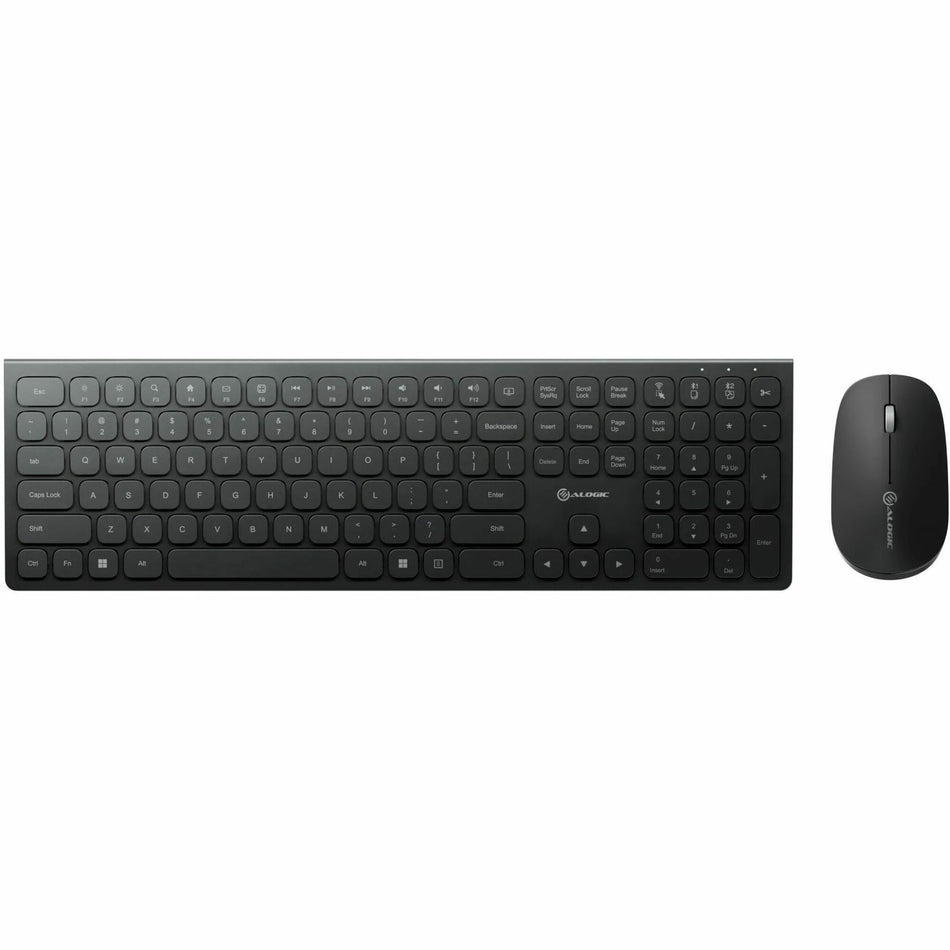 Alogic Echelon USB-C Rechargeable Wireless Mouse and Keyboard for Windows - ASKBT3WC