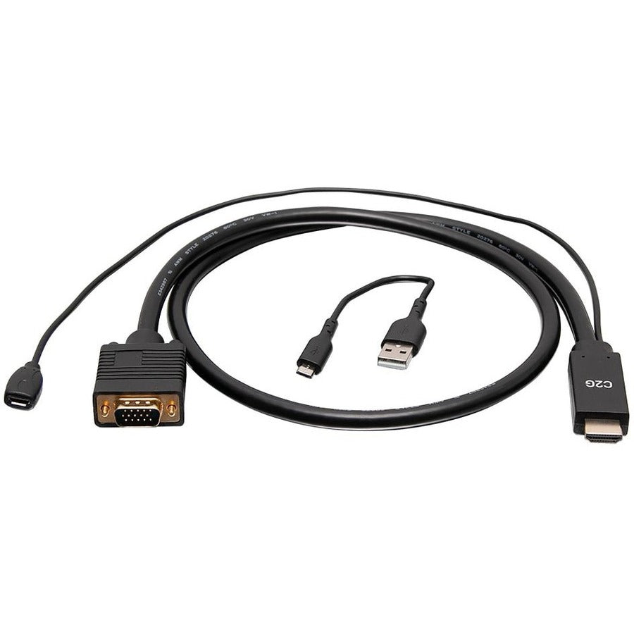 C2G 10ft HDMI to VGA Adapter Cable - Active HDMI to VGA Cable - C2G41473