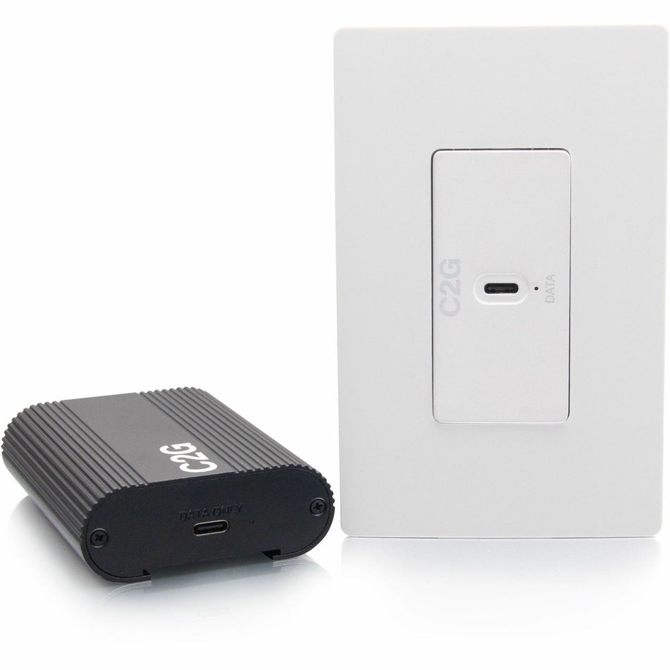 C2G Superbooster USB Camera Extender Over Cat Single Gang Wall Plate to Box Kit - C2G54276