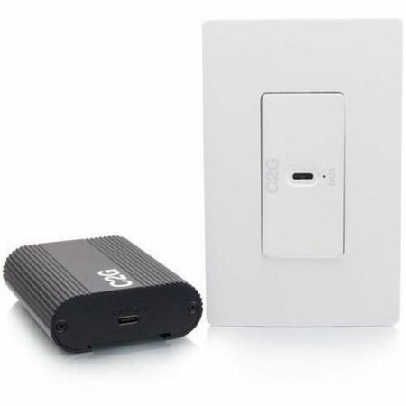 C2G Superbooster&reg; USB Camera Extender Over Cat Single Gang Wall Plate to Box Kit - C2G54276