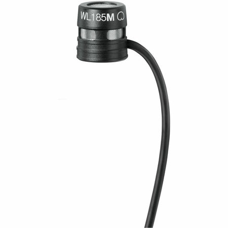 Shure WL185m Wired Condenser, Dynamic Microphone for Wireless Transmitter, Transportation - Black - WL185MB/C-LM3