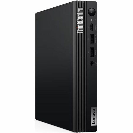 Lenovo ThinkCentre M70q Gen 5 12TD001MUS Desktop Computer - Intel Core i3 14th Gen i3-14100T - 16 GB - 256 GB SSD - Tiny - Black - 12TD001MUS
