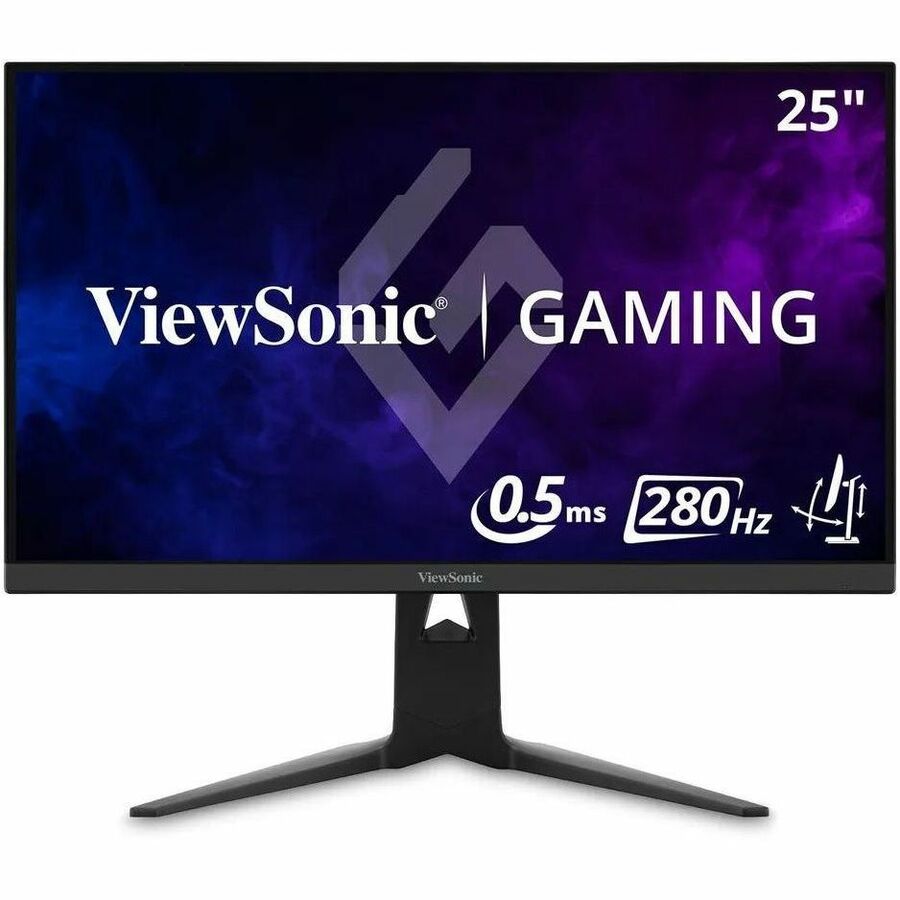 ViewSonic XG2536 25 Inch 1080p IPS Gaming Monitor with 280Hz, 0.5ms, FreeSync Premium, NVIDIA G-Sync Compatible, RGB Lighting, Advanced Ergonomics, HDMI, DP and 65W USB-C Inputs - XG2536