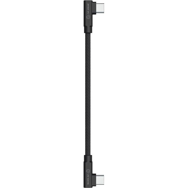 Alogic Elements Pro Right-Angle USB-C to Right Angle USB-C Cable - ELPCCRA0.25-BK