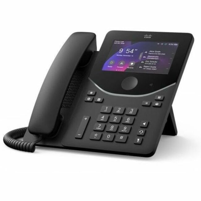 Cisco DP-9871 IP Phone - Corded - Corded/Cordless - Bluetooth, Wi-Fi - Desktop, Wall Mountable - Carbon Black - DP-9871-K9=