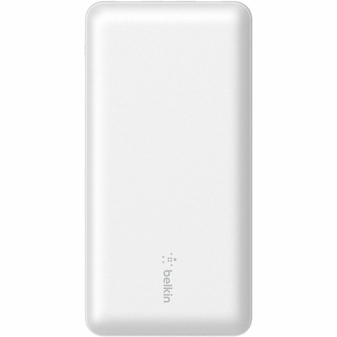 Belkin 15W 3-port USB Power Bank - 20K mAh - 2xUSB-A (12W), 1xUSB-C (15W) - Portable Charger - w/ USB-A to USB-C Cable - White - BPB012BTWH